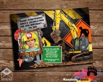 Digital Delivery, Construction invitation, Add Hard Hat Builder Invite, Digger Party