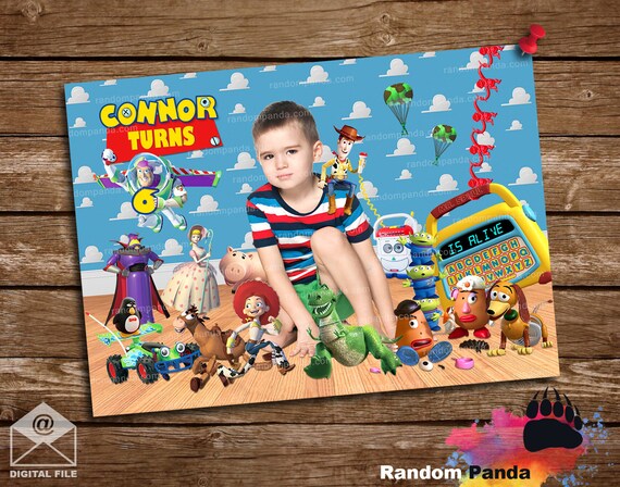 Digital Delivery, Funny Buzz Lightyear Portrait, Toy Story Party Poster Il_570xn
