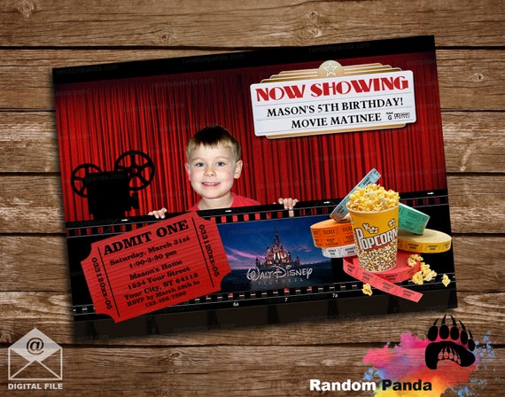 Digital Delivery, Streaming Movie Night Invitation, Choose Movie, Theater Invite Il_570xn