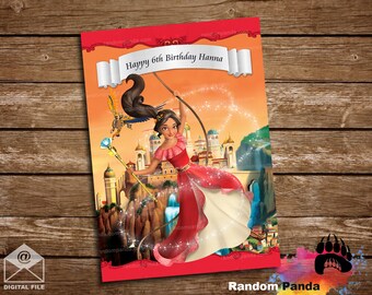 DIGITAAL BESTAND, Elena van Avalor Party Poster, Prinses Elena Achtergrond