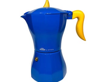 Cafeteira italiana vintage Excelsa para Avon - Design italiano pós-moderno