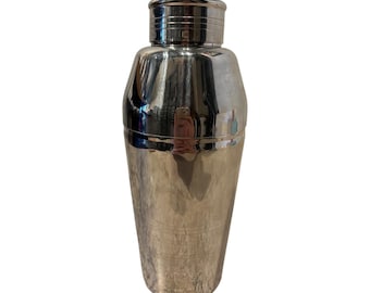 Coctelera Guy Degrenne, Francia, acero inoxidable, años 60-70. Artículos de bar.