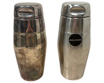 Set of 2 Alessi Cocktail Shakers '870' - Mazzeri & Massoni