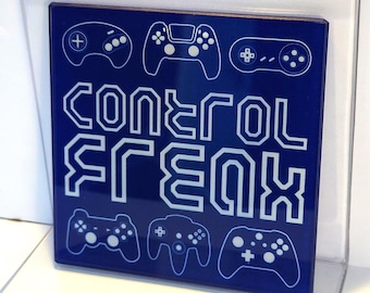 Control Freak Glass Coaster