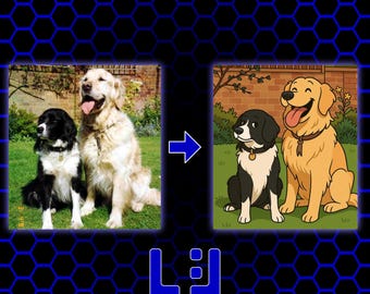 Pet Memorial Glass Coaster - cartoonise your pet!