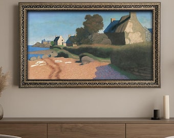 Cornice TV personalizzata PRAGA, cornice TV fatta a mano, cornice per TV Samsung 2021-2025, cornice decorativa, cornice TV Samsung