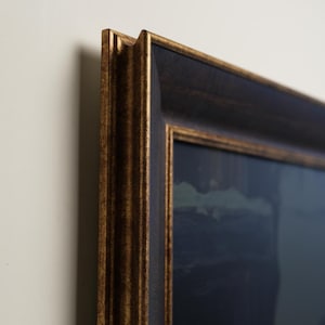 TV Frame for Your Samsung Frame Tv, Handmade Modern & Rustic Tv Frame, Custom Tv Frame for TCL NXTFrame, Decorative Bezel, Brown Gold Frame