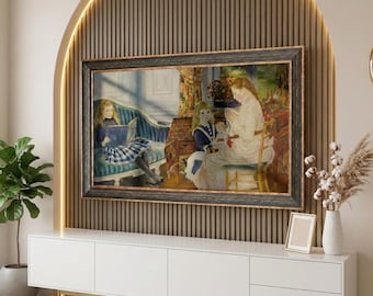 Benutzerdefinierter Tv-Rahmen für TCL NXT Frame, Hisense Canvas Tv, dekorative Lünette, handgemachter moderner rustikaler Tv-Rahmen