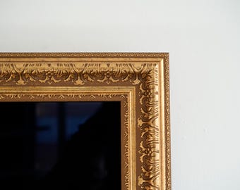 Cornice TV antica in oro fatta a mano PRAGA per Samsung Frame – Cornice decorativa in stile barocco – Cornice TV vintage di lusso per display in modalità arte