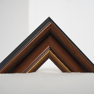 MADRID Custom Tv Frame, Samsung Frame Tv Bezel, Handmade Tv Frame, Brown Walnut Tv Frame, Compatible for Samsung Frame Tv, TCL NXTFrame, LG image 9