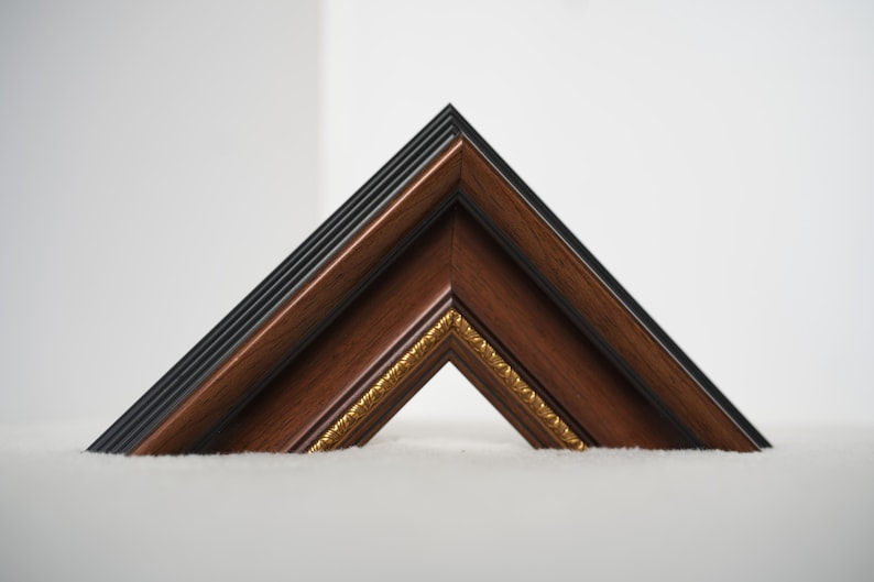 MADRID Custom Tv Frame, Samsung Frame Tv Bezel, Handmade Tv Frame, Brown Walnut Tv Frame, Compatible for Samsung Frame Tv, TCL NXTFrame, LG image 9
