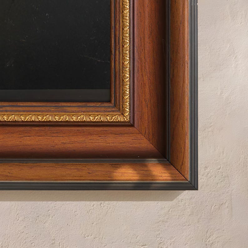 MADRID Custom Tv Frame, Samsung Frame Tv Bezel, Handmade Tv Frame, Brown Walnut Tv Frame, Compatible for Hisense Canvas Tv, TCL NXTFrame, LG