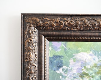 Moldura marrom escura ROME, moldura para TV Samsung Frame, moldura de TV moderna e rústica feita à mão, moldura personalizada para TV NXTFrame, moldura decorativa.