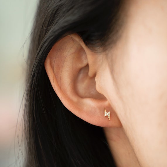 [IU着用] 14k Office Look Mini One Touch Ring Earring (2色) IU着用] 14k Office Look Mini One Touch Ring Earring (2色) IU
