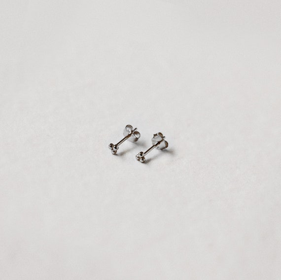 Tiny earrings sterling silver discount
