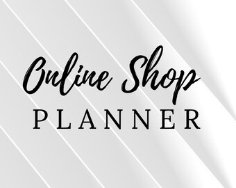 Online Shop Planner Printable – E-commerce Business Organizer | Orders, Inventory, Marketing & Finance (A4 PDF)
