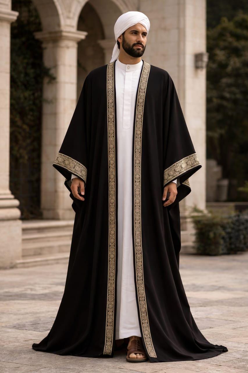 Generisch 2025 - Casual Arabic Muslim Bathrobe Satin with