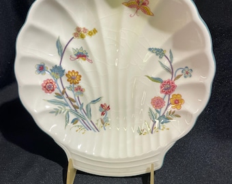 Plato vintage "Jardin" con forma de concha, de Andrea by Sadek.