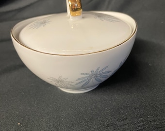 Winterling Bavaria Sugar Bowl. Lady Patricia. Palm tree