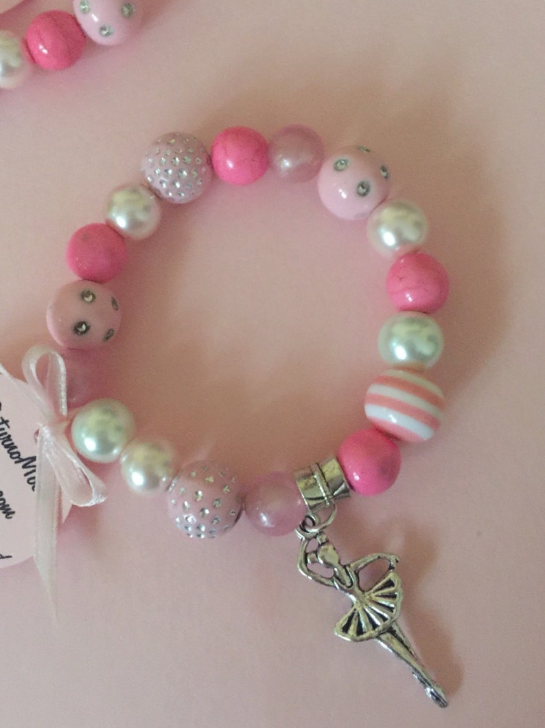 Ballerina bracelet ballet bracelet dance bracelet beaded Etsy