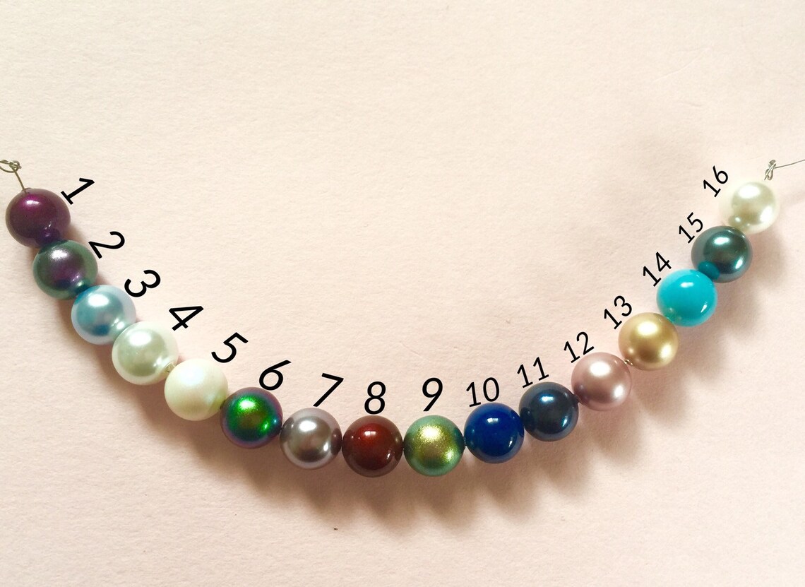 Birthstone Pearl Necklace Peas in a Pod Necklace Etsy