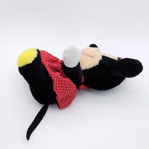 Vintage Disney Land Disney World Minnie Mouse 7" Plush Red Dress Polka Dot image 3