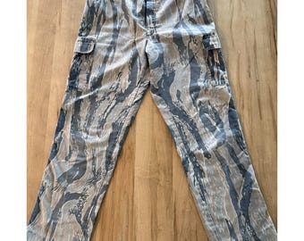 ヴィンテージ Neet Ranger タイガーカモパンツ メンズ 32x30 カーゴ クラシック 調節可能