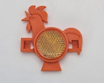 Vintage 1989 Kellogg's Cornflakes Bike Spoke Reflector Orange Cereal Premium