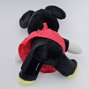 Vintage Disney Land Disney World Minnie Mouse 7" Plush Red Dress Polka Dot image 2