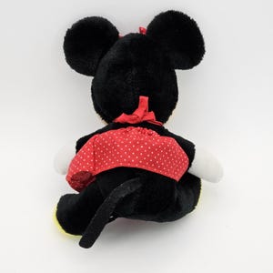 Vintage Disney Land Disney World Minnie Mouse 7" Plush Red Dress Polka Dot image 4