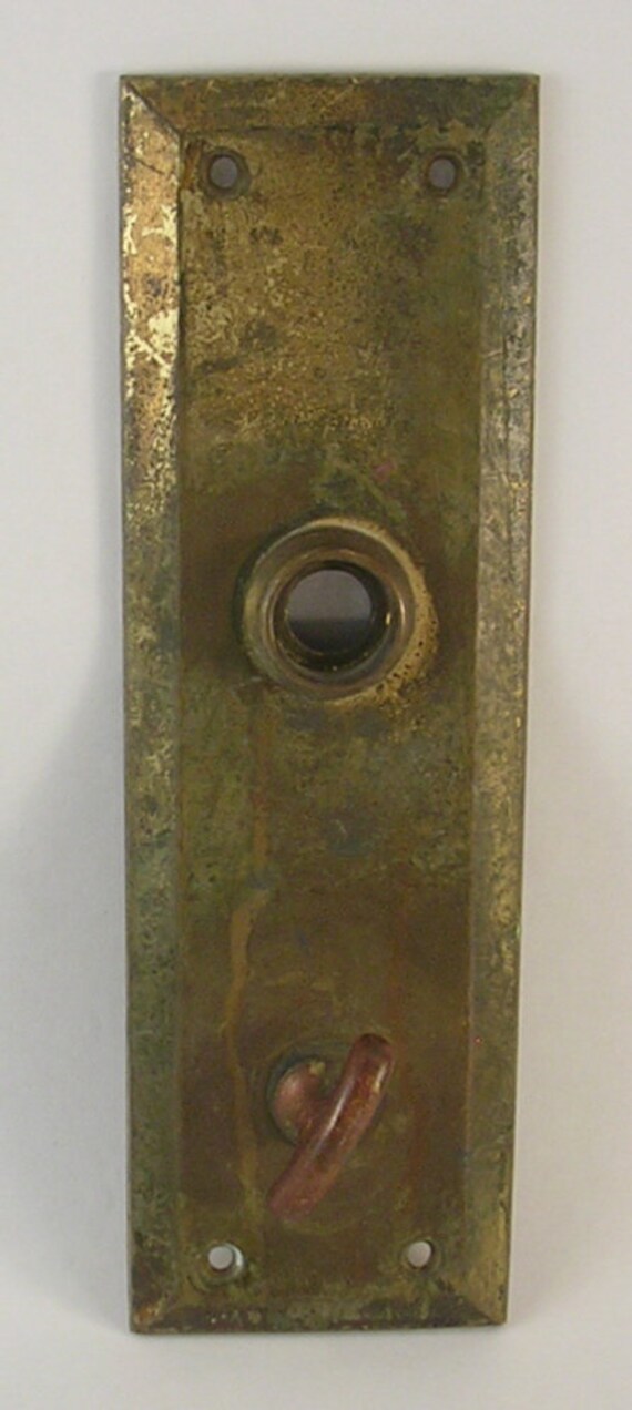 brass door knob backplate