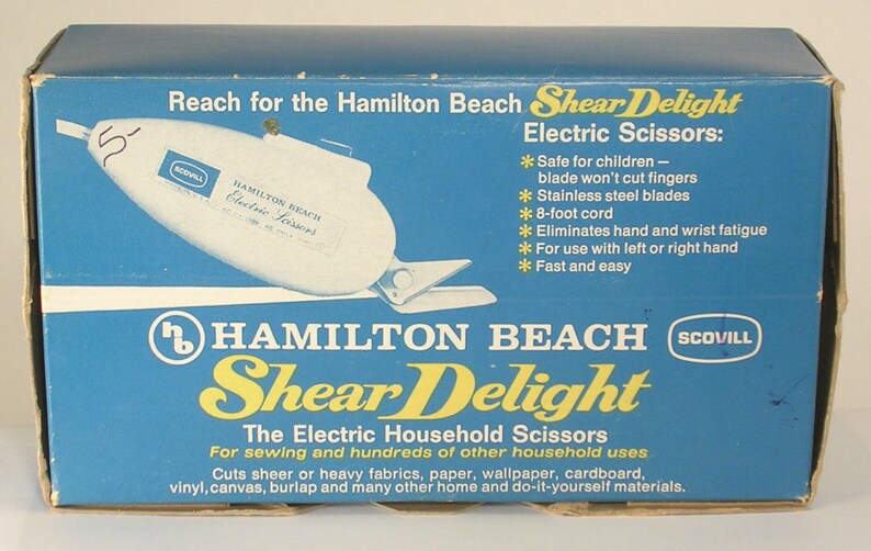 Hamilton Beach Shear Delight Model No. 248W Electric Scissors Etsy