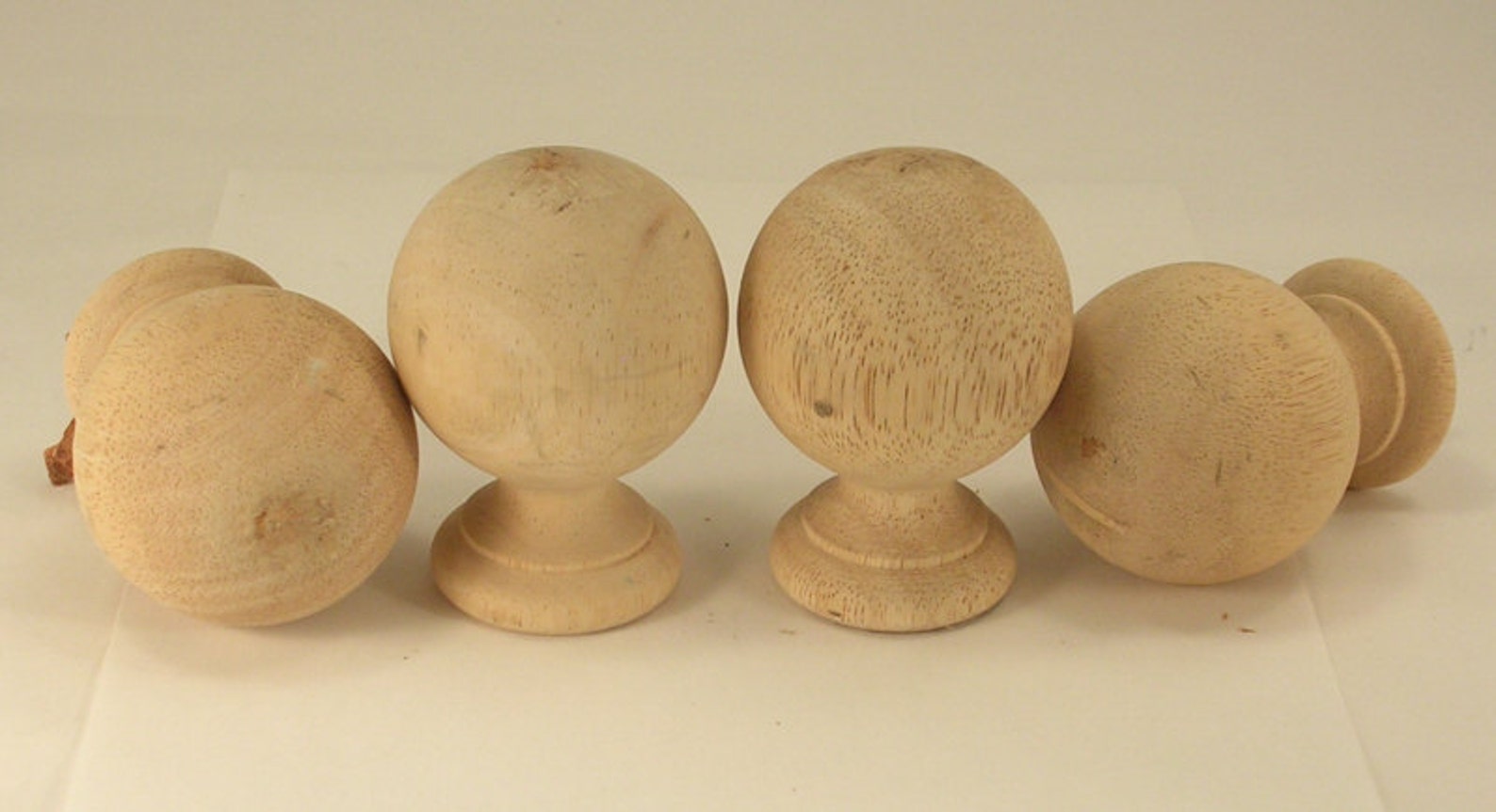 Unfinished Large Wooden Newel Finials or Knobs for Art Etsy