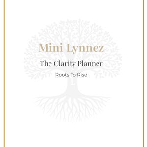 Mini Lynnez Planner: Utskrivbar daglig och månadsplanerare, Wellness Reset, Klarhetsplanerare, Reflektionssidor för nedladdning