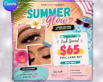 Summer Lash Special Flyer Template (Digital Download)