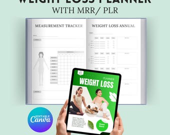 Digital Weight Loss Planner, Fitness & Meal Tracker (iPad, GoodNotes)