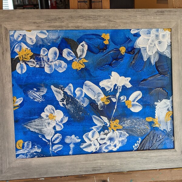 Framed 11x14 Acrylic Painting