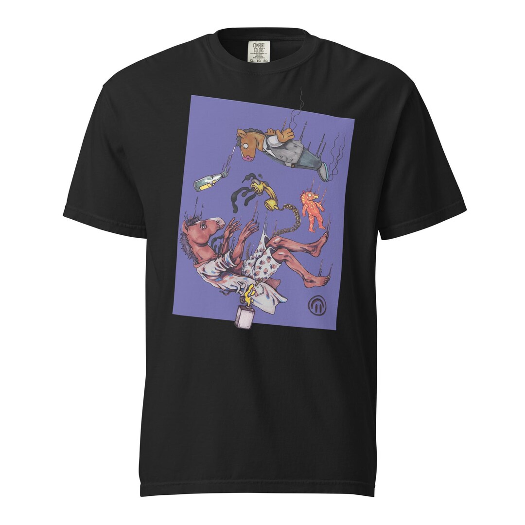 Bojack Horseman Inspired T-shirt • Hand-drawn Fan Art - Etsy
