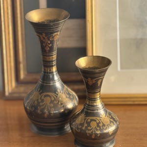Vase-coupe Sur Piédestal En Laiton - Vintage, Centre De Table