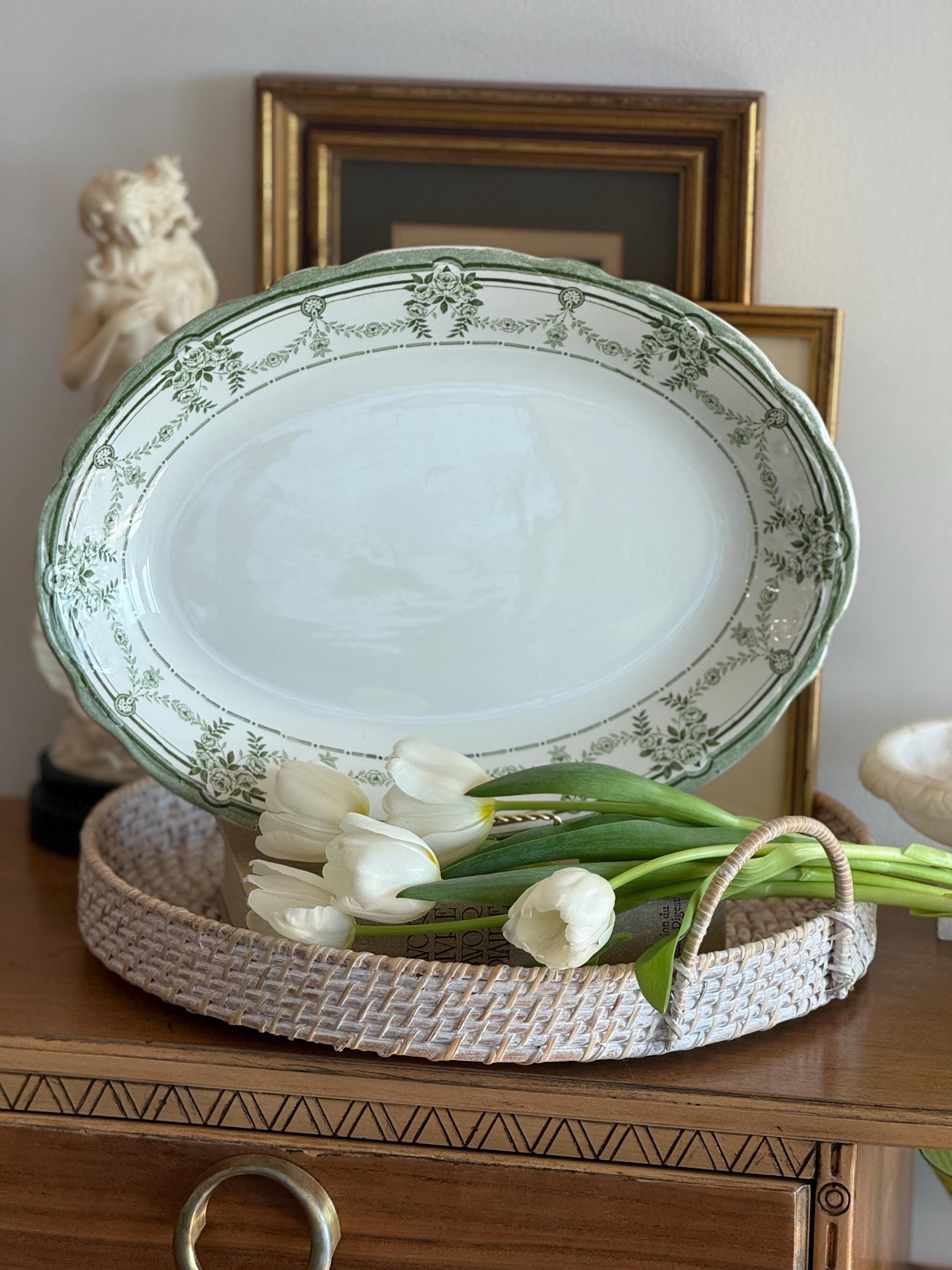 Service Assiettes Vintage Porcelaine Limoges Ancienne Fabrique Royale 25 Pieces