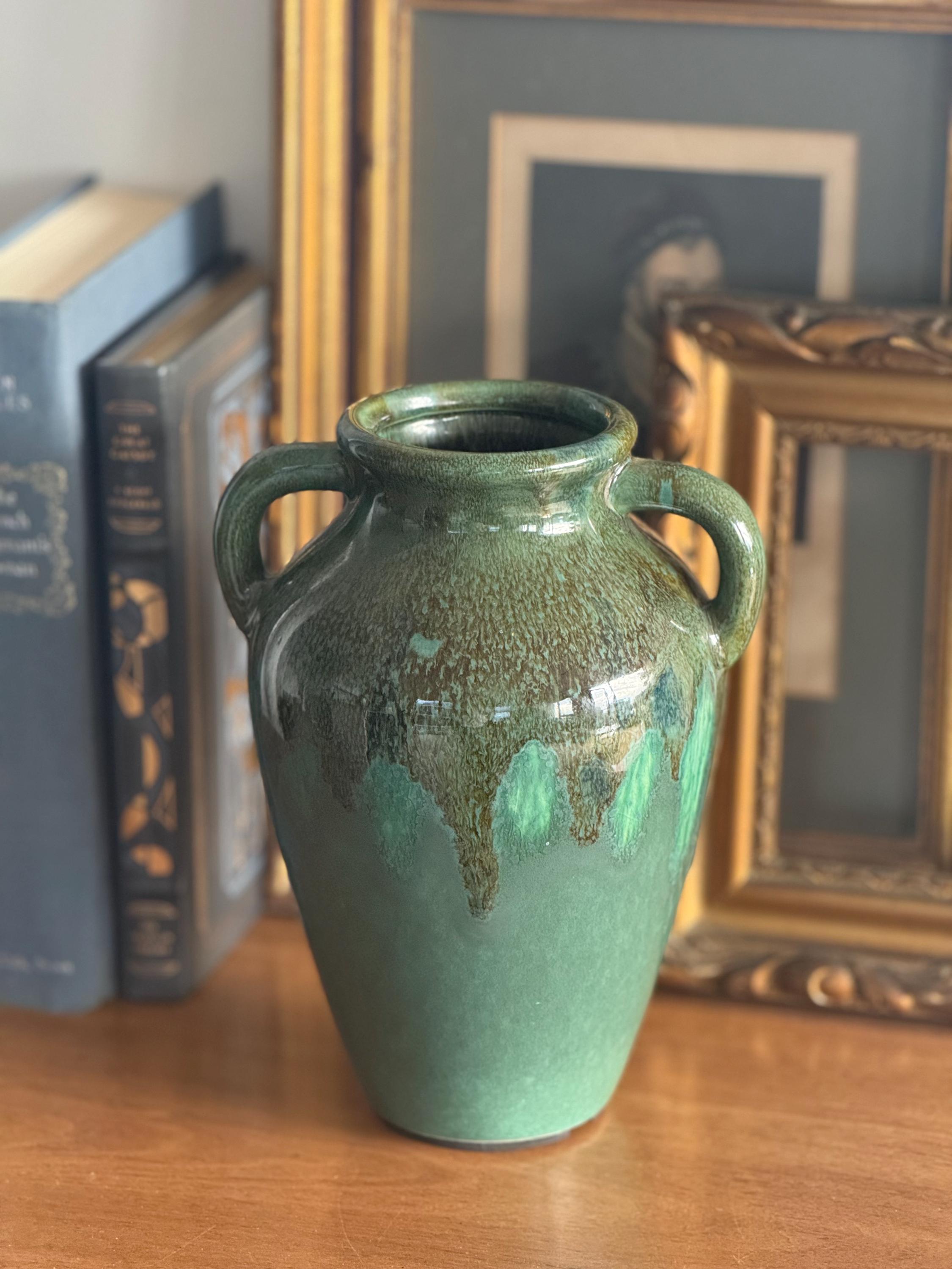 Vase en céramique mate, h29 cm, brush turquoise Otto Studio For Am.Pm | La Redoute