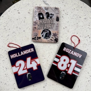 Hockey-Buch-Fotokarte Keychain Acryl