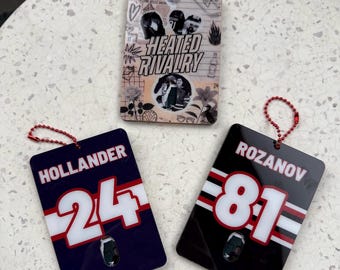 Hockeyboek acryl fotokaart sleutelhanger