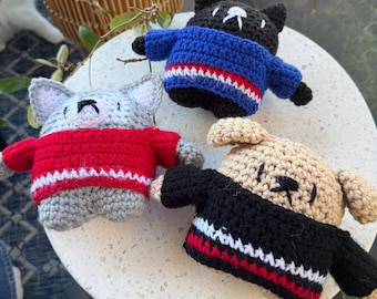 Crochet Beheizte Rivalität Tier Schlüsselanhänger