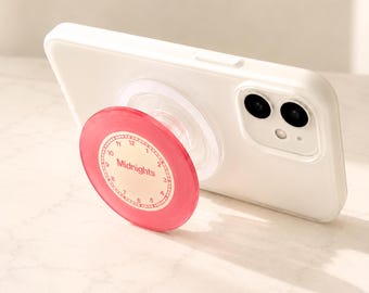 Personalized Vinyl Record Phone Grip, Custom Photo&Text, Optional NFC Link, Music Lover Gift