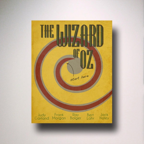 The Wizard of Oz Inspired  Minimalist Movie Poster