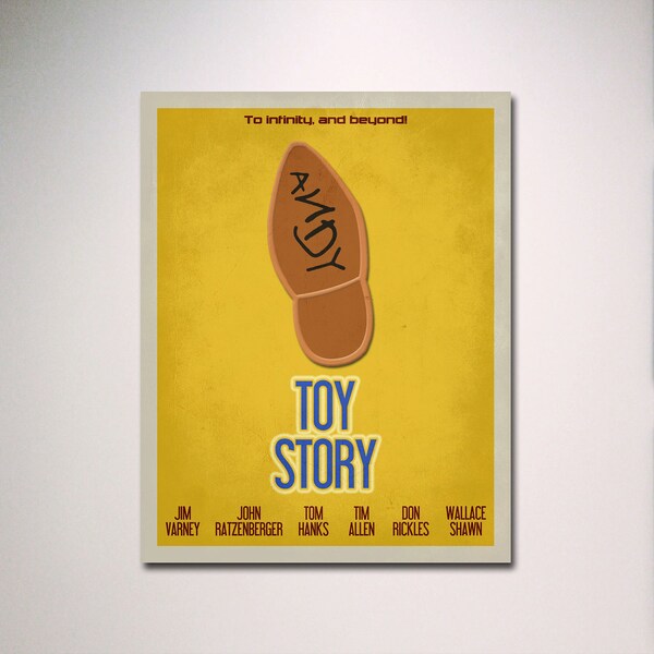 Toy Story Inspired  Minimalist Movie Poster / Kids Room Poster / Play Room Decor