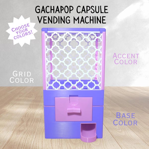 3D Printed Regular Size Capsule Dispenser GachaPop Machine