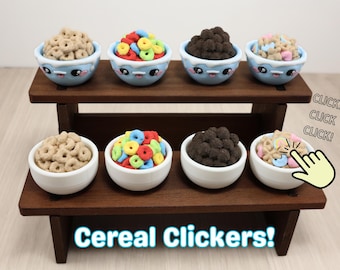 3D Printed Cereal Clicker Food Fidget Toy