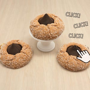 3D Printed Peanut Butter Blossom Cookie Clicker Fidget Toy